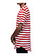 Zine Halfsies Red & White Striped T-Shirt