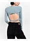 Zine Havanna Lead Buckle Long Sleeve Crop T-Shirt - Thumbnail image 2 of 2