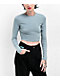Zine Havanna Lead Buckle Long Sleeve Crop T-Shirt - Thumbnail image 1 of 2