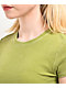 Zine Irina Green Wash Crop T-Shirt - Thumbnail image 3 of 3
