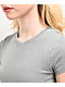 Zine Irina Lead Wash Grey Crop T-Shirt - Thumbnail image 3 of 3