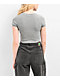 Zine Irina Lead Wash Grey Crop T-Shirt - Thumbnail image 2 of 3