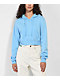 Zine Kya Blue Crop Zip Hoodie - Thumbnail image 1 of 3