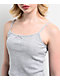 Zine Mary Pointelle Grey Crop Tank Top - Thumbnail image 3 of 3