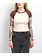 Zine Pammie Brown Raglan Crop T-Shirt - Thumbnail image 1 of 4