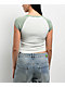Zine Pammie Green Crop Raglan T-Shirt - Thumbnail image 2 of 3