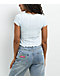 Zine Rosie Ice Blue Pointelle Crop T-Shirt - Thumbnail image 2 of 3