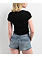 Zine Rosie Pointelle Black T-Shirt - Thumbnail image 2 of 3