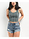 Zine Rowan Balsam Green Crop Tank Top - Thumbnail image 1 of 3