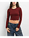 Zine Shiloh Andorra Long Sleeve Crop T-Shirt - Thumbnail image 1 of 3