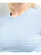 Zine Shiloh Blue Long Sleeve Crop T-Shirt - Thumbnail image 4 of 4