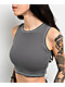 Zine Sunney Grey Crop Tank Top - Thumbnail image 3 of 3
