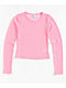 Zine Talia Pink Lace Long Sleeve Top - Thumbnail image 4 of 4