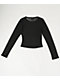 Zine Tashti Black Long Sleeve Mesh Top - Thumbnail image 4 of 4