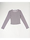 Zine Tashti Grey Long Sleeve Mesh Top - Thumbnail image 4 of 4