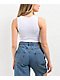 Zine Tawney Ribbed White Crop Tank Top - Thumbnail image 2 of 3