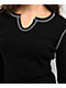 Zine Thora Caviar Thermal Long Sleeve Crop T-Shirt - Thumbnail image 2 of 2