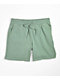 Zine Zone Light Green Sweat Shorts - Thumbnail image 1 of 4