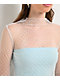 Zutter Swiss Dot Lace White Long Sleeve Shirt - Thumbnail image 3 of 4
