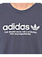 adidas 4.0 Logo Navy Long Sleeve T-Shirt - Thumbnail image 2 of 2
