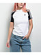 adidas Adicolor 3 Stripe White & Black Slim Raglan T-Shirt - Thumbnail image 1 of 3