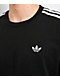 adidas Adicolor 3 Stripes Black Oversized T-Shirt - Thumbnail image 2 of 3