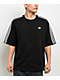 adidas Adicolor 3 Stripes Black Oversized T-Shirt - Thumbnail image 1 of 3