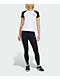 adidas Adicolor Black & White Raglan T-Shirt - Thumbnail image 5 of 6