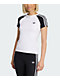 adidas Adicolor Black & White Raglan T-Shirt - Thumbnail image 1 of 6