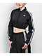 adidas Adicolor Teamgeist Black Crop Track Jacket - Thumbnail image 1 of 5