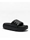 adidas Adilette Black Platform Slide Sandals - Thumbnail image 1 of 5