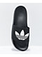 adidas Adilette Lite Black &amp; White Slide Sandals - Thumbnail image 3 of 4