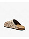 adidas Adimule Brown & White Cow Print Mule Sandals - Thumbnail image 2 of 5