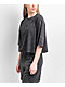 adidas All SZN Black Mineral Wash Crop T-Shirt - Thumbnail image 2 of 4