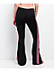 adidas Black & Pink Flare Leggings - Thumbnail image 2 of 7