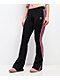 adidas Black & Pink Flare Leggings - Thumbnail image 1 of 7