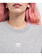 adidas Essentials Heather Grey Crewneck Sweatshirt - Thumbnail image 2 of 2