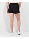 adidas Essentials Slim 3-Stripe Black Shorts - Thumbnail image 4 of 6