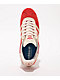 adidas Gazelle ADV Better Scarlet, Chalk White, & Gold Metallic Skate Shoes - Thumbnail image 3 of 4