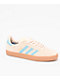 adidas Gazelle ADV Cream White, Blue & Gum Skate Shoes - Thumbnail image 1 of 5