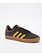 adidas Gazelle ADV Dark Brown, Preloved Yellow & Gum Skate Shoes - Thumbnail image 1 of 6