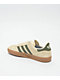 adidas Gazelle ADV Ecru Tint, Focus Olive & Gum Skate Shoes - Thumbnail image 2 of 7