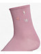 adidas Icons 3 Pack Pink, White & Black Quarter Socks - Thumbnail image 2 of 4