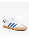 adidas Kids Samba OG White, Blue, & Gum Skate Shoes - Thumbnail image 1 of 5