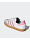 adidas Kids Samba OG White, Pink & Gum Shoes - Thumbnail image 2 of 9