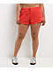 adidas Knitted Crochet Semi Lucid Red Lounge Shorts - Thumbnail image 4 of 5