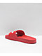 adidas Mens Adilette Lite Red Slide Sandals - Thumbnail image 2 of 3