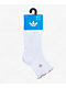 adidas Metallic Ruffle 3 Pack White Ankle Socks - Thumbnail image 2 of 5