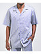adidas Monogram Purple Short Sleeve Button Up Shirt