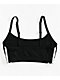 adidas Originals 3 Stripe Black Bralette - Thumbnail image 2 of 2